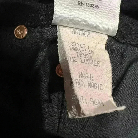 Mother The Looker Jeggings in Black Magic Size 26 - Picture 11 of 11